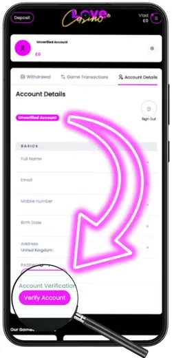 Love Casino Verification Process